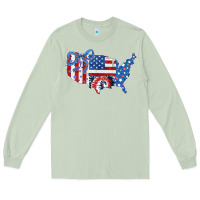 Matcha America map Long Sleeve Tee - CowhideDigitalArt