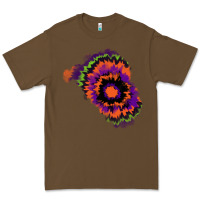 Cacao tie dye patch Premium Tee - RanaPortraitStore