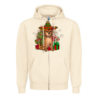 Sandshell Chihuahua Christmas Zipper Hoodie - JahusDesignShop