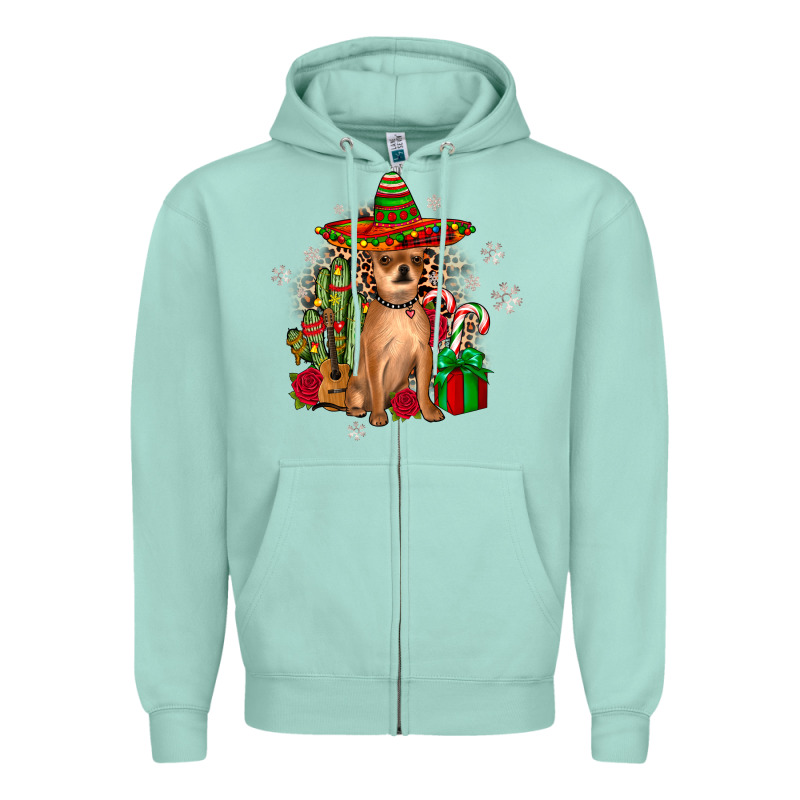 Chihuahua Christmas Zipper Hoodie by JahusDesignShop | Teevron