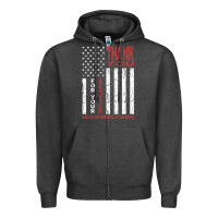 Charcoal Heather thank you for your service   veterans day t Zipper Hoodie - maiPhamDesign