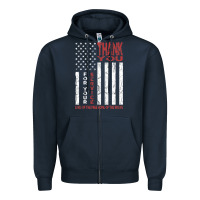 Navy thank you for your service   veterans day t Zipper Hoodie - maiPhamDesign