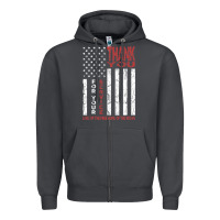 Smoke thank you for your service   veterans day t Zipper Hoodie - maiPhamDesign
