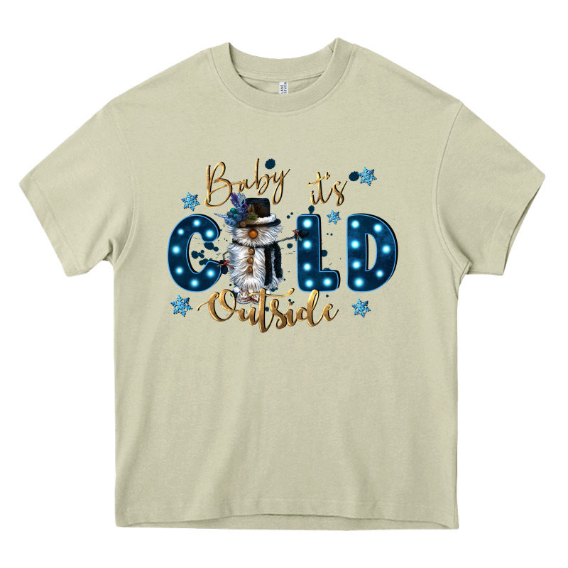Baby Its Cold Outside Heavy Core Tee by CowGirlArtShop | Teevron