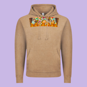 Nach Valentine Vintage Hoodie Designed By Cowhidedigitalart