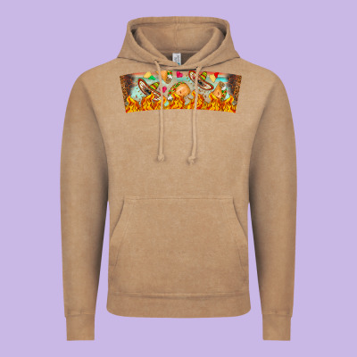 Nach Valentine Vintage Hoodie Designed By Cowhidedigitalart