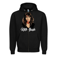 Black kate cute Zipper Hoodie - maiPhamDesign