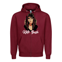 Burgundy kate cute Zipper Hoodie - maiPhamDesign