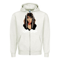 Oatmeal Heather kate cute Zipper Hoodie - maiPhamDesign
