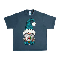 Midnight Navy winter gnome with snow globe Urban Heavy Tee - BundleAndBundleShop
