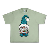 Oil Green winter gnome with snow globe Urban Heavy Tee - BundleAndBundleShop