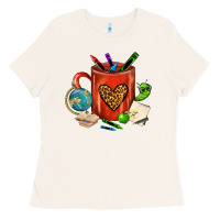 Bone teacher crayons coffee mug Ladies Tee - FaDigitalArtStudio