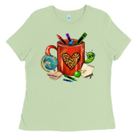 Matcha teacher crayons coffee mug Ladies Tee - FaDigitalArtStudio