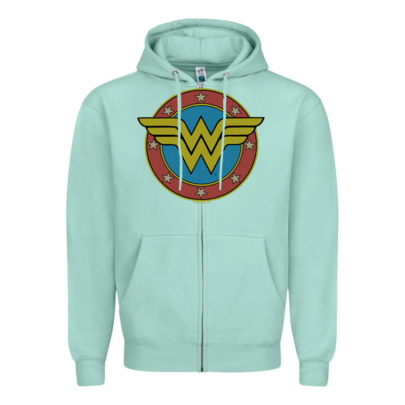 Wonder Woman Vintage Emblem Zipper Hoodie by maiPhamDesign | Teevron
