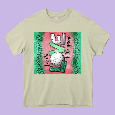 For The Love Of The Game Golf Heavy Core Tee Designed By Jasminsmagicworld