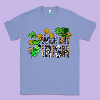 Wee Bit O' Irish St. Patrick's Classic Tee Designed By Cowgirlartshop