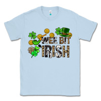 Dusty Blue Wee bit o' Irish St. Patrick's Classic Tee - CowGirlArtShop
