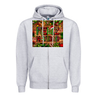 Heather Grey feliz navidad Christmas cactus leopard Zipper Hoodie - JahusDesignShop