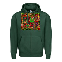 Sports Green feliz navidad Christmas cactus leopard Zipper Hoodie - JahusDesignShop