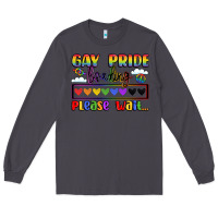 Smoke gay pride loading please wait Long Sleeve Tee - LillyAllenDesigns