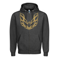 Charcoal Heather Trans Am Zipper Hoodie - maiPhamDesign