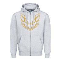 Heather Grey Trans Am Zipper Hoodie - maiPhamDesign