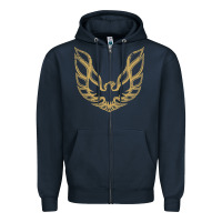 Navy Trans Am Zipper Hoodie - maiPhamDesign