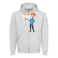 Dove Grey Kids Cartoon Blippis funny Zipper Hoodie - maiPhamDesign