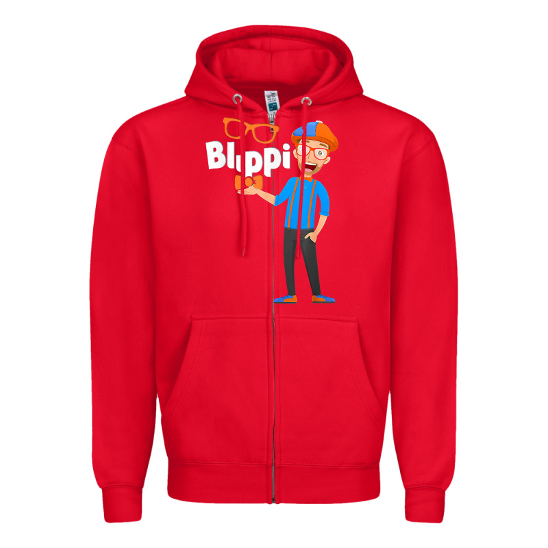 Kids Cartoon Blippis Funny Zipper Hoodie by maiPhamDesign | Teevron