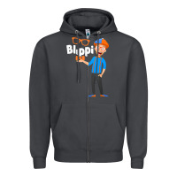 Smoke Kids Cartoon Blippis funny Zipper Hoodie - maiPhamDesign