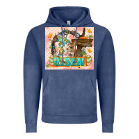 Vintage Denim Easter Day He is risen 20oz skinny Vintage Hoodie - LillyAllenDesigns