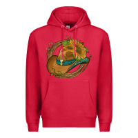 Cardinal western hat with sunflowers and rope Premium Hoodie - Artiststas