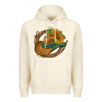 Tofu western hat with sunflowers and rope Premium Hoodie - Artiststas