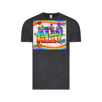 Vintage Black Always An Ally Pride LGBTQ+ Tumbler Vintage Tee - BundleAndBundleShop