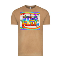 Vintage Camel Always An Ally Pride LGBTQ+ Tumbler Vintage Tee - BundleAndBundleShop