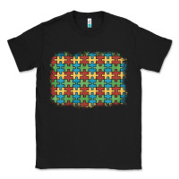 Black autism awareness background Classic Tee - Artiststas