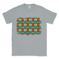 Heather Grey autism awareness background Classic Tee - Artiststas