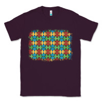 Plum autism awareness background Classic Tee - Artiststas
