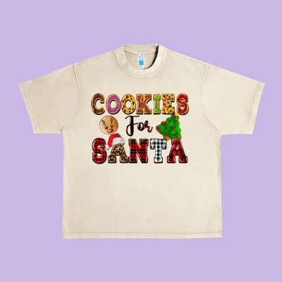 Cookies For Santa Urban Heavy Tee Designed By Fadigitalartstudio