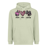 Matcha peace love racing Heavyweight Hoodie - JahusDesignShop