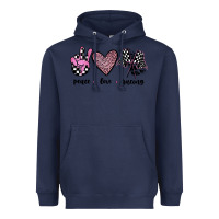 Navy peace love racing Heavyweight Hoodie - JahusDesignShop