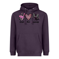 Plum peace love racing Heavyweight Hoodie - JahusDesignShop