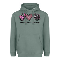 Sage peace love racing Heavyweight Hoodie - JahusDesignShop
