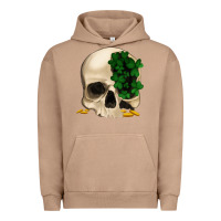 Pigment Burro St patrick's day Skull with clovers Urban Hoodie - Jasminsmagicworld