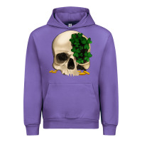 Tulip St patrick's day Skull with clovers Urban Hoodie - Jasminsmagicworld