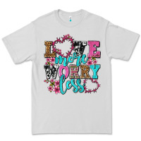 Dove Grey love more worry less olivia Premium Tee - OliviaCreatesArt