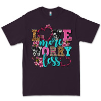 Plum love more worry less olivia Premium Tee - OliviaCreatesArt