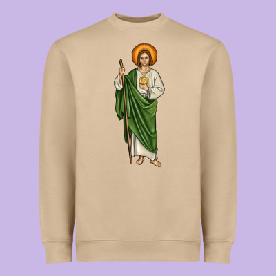 San Judas Heavyweight Sweatshirt Designed By Jahusdesignshop