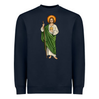 Navy san judas Heavyweight Sweatshirt - JahusDesignShop