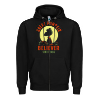 Black Peanuts, Great Pumpkin Believer Since 1966 Halloween Zipper Hoodie - maiPhamDesign